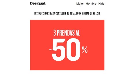3x50% en camisas, camisetas y denim para hombre en Desigual con envío gratis incluido