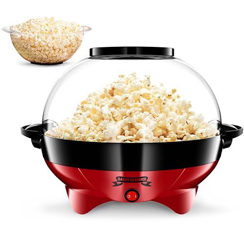Gadgy Palomitera Retro 5 L 800W Antiadherente Roja