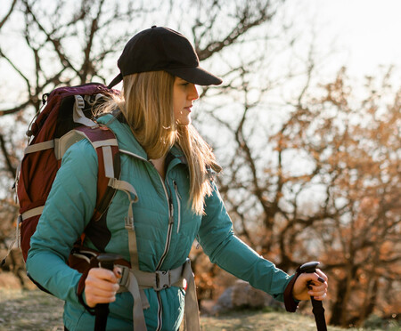 Medium Shot Woman Hiking