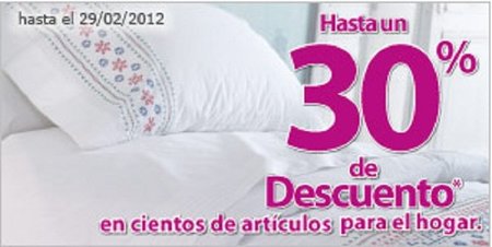 30% de descuento en artículos para el hogar en Hipercor