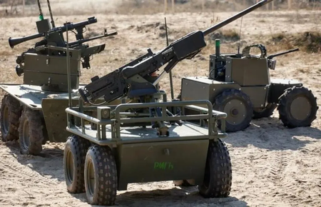 Algumas das variedades de drones terrestres ucranianos