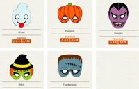 Máscaras de Halloween para imprimir