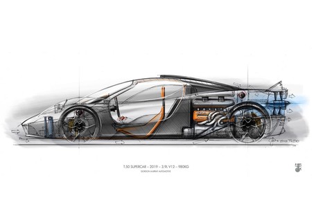El reto de superar al McLaren F1: el Gordon Murray T.50 pesa menos que un Lotus y esconde un V12 de 650 CV