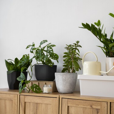 Así es como tus garrafas de agua pueden convertirse en una bonita torre de macetas 