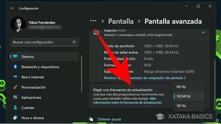 Pantalla Avanzada