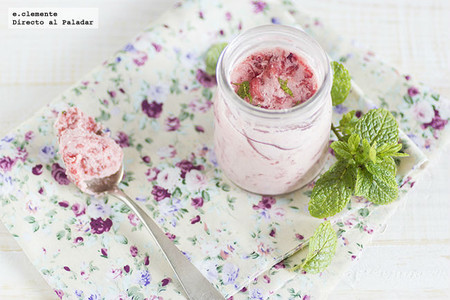 Mousse de fresa con menta. Receta