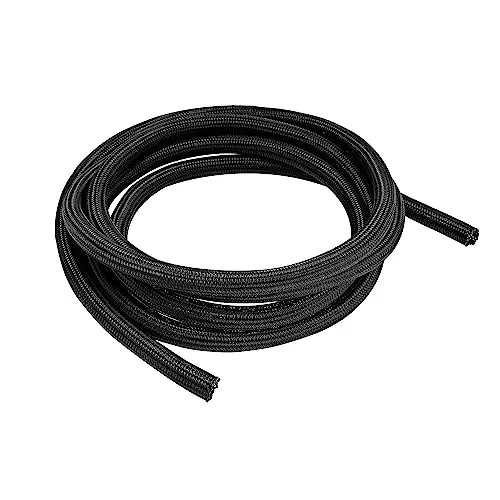 Amazon Basics Tubo organizador de cables de corte fácil para gestión y organización de cables, 3 m, color negro