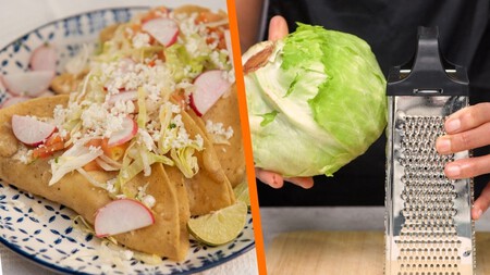 Dile adiós al cuchillo: así puedes "picar" la lechuga en segundos para tostadas, sopes y demás antojitos mexicanos
