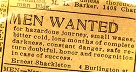 ¿Responderías a este anuncio en el periódico para viajar a lo desconocido?