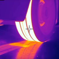 Si tuvieras una cámara térmica, así se vería cada vez que quemaras rueda (a lo bestia)