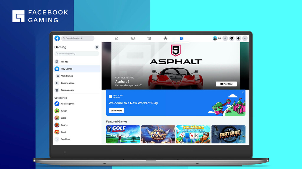 Facebook entra a la competencia del streaming de videojuegos: fase beta con cinco juegos para jugar sin salir de la red social. Noticias en tiempo real