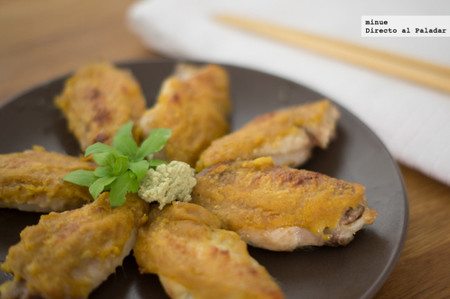 Receta de alitas de pollo con wasabi