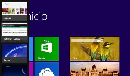 Sin barra de herramientas ni botón de inicio