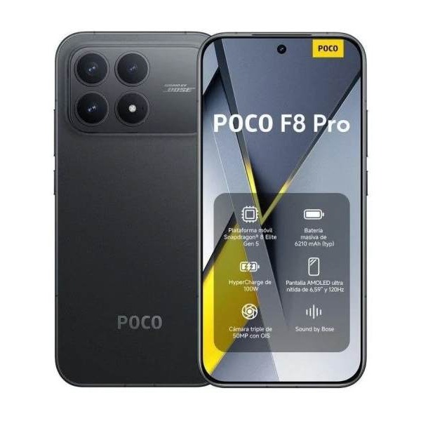 POCO F8 Pro 5G 12GB 512GB 6,59" Negro Dual SIM