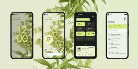 Android 12 はデスクトップの写真に基づいてカラー パターンを構築します