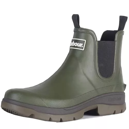 Barbour de los hombres Botas de agua Nimbus, Verde, 44.5 EU