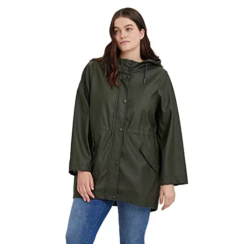 VERO MODA Vmmalou Aw22 Coated Jacket Noos Chaqueta, Verde Oscuro, M Mujeres