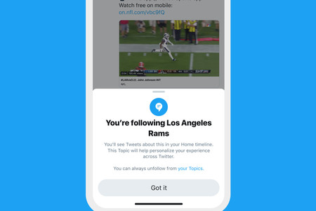 La app de Twitter está desplegando 'Topics', una nueva característica para seguir intereses y no sólo a usuarios