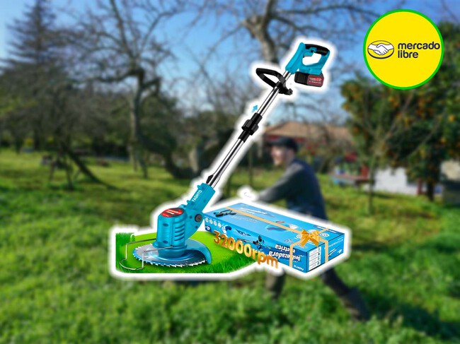 Desbrozadora Inalambrica Electrica Pasto Podadora Plegable Oferta Mercado Libre