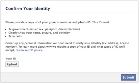 Instagram y Facebook solicitan que algunos usuarios envíen fotos de sus carnets identificativos
