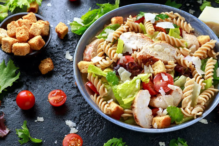 Pasta Con Pollo Y Verduras Saludable Pasta Con Pollo Y Verduras Saludable