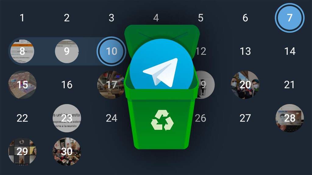 Cómo borrar todos los mensajes de Telegram para una fecha concreta