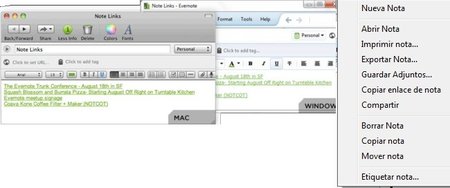 Evernote se renueva en sus versiones de escriotorio para Windows y Mac
