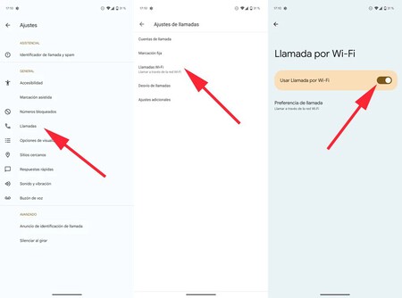 llamadas WiFi en Android