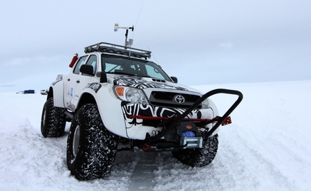 Toyota Hilux en la Antártida