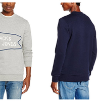 Por 13,50 euros en Amazon podemos hacernos con esta  sudadera de Jack & Jones Jormulti Sweat Mx Slim Crew Neck 