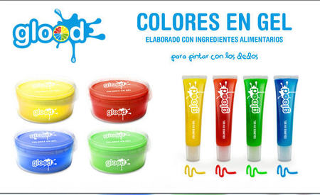 Pegamento y colores fabricados con ingredientes alimentarios e inocuos