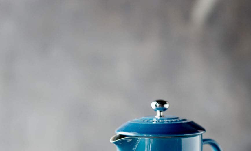 Hervidor De Agua De Esmalte Azul - 0.8 Litros, Para Cocina De Inducción, Gas O Eléctrica