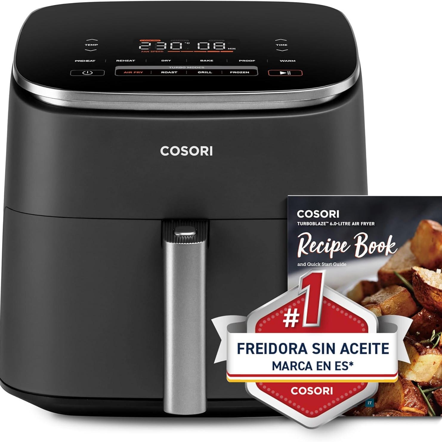 Cosori - Freidora de aire Cosori Turbo Blaze Chef Edition con capacidad de 6 litros.