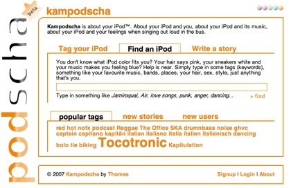 Kampodscha, red social para propietarios de iPods