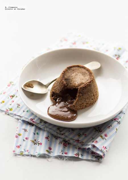 Coulant de chocolate y ron. Receta