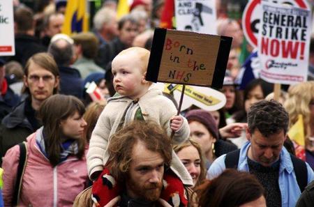 Los niños en las movilizaciones por la democracia