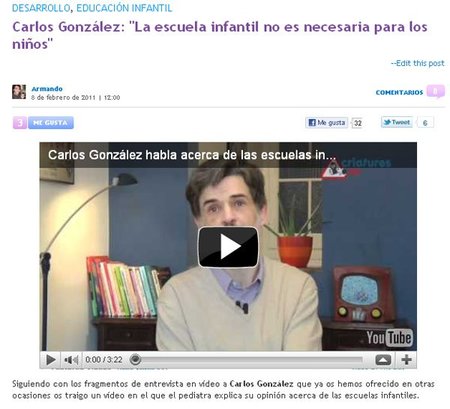 Nueva página de artículo en Bebés y más