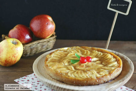 Tarta de manzana en quince minutos