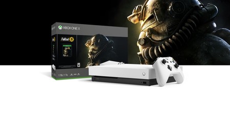 Consola Xbox One X, en edición especial blanca con el juego Fallout 76, con 100 euros de descuento