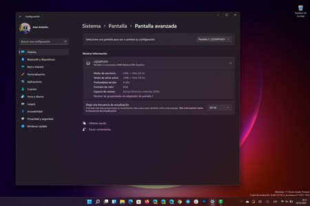 Cómo cambiar la frecuencia con la que se actualiza la pantalla en Windows 11