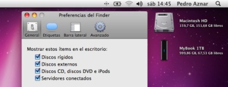 ¿Dónde ha escondido Snow Leopard la unidad "Macintosh HD" del escritorio?
