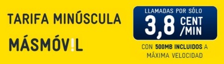 MÁSMÓVIL también regalará 500 MB de internet en su nueva tarifa Minúscula