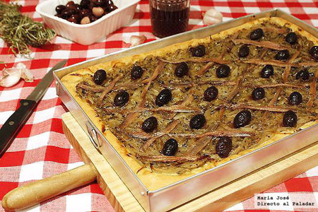 Receta de pissaladière