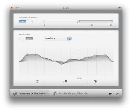Boom, la mejor aplicación para aumentar el sonido de nuestro Mac
