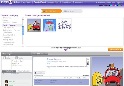 Purpletrail, planificando nuestros eventos de forma colectiva y gestionando invitaciones