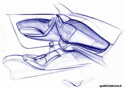 El diseño del interior del Fiat Bravo