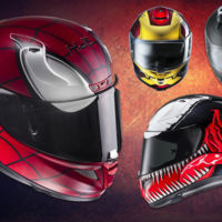 Con los nuevos cascos HJC de Marvel no te vas a quitar a los superhéroes de la cabeza