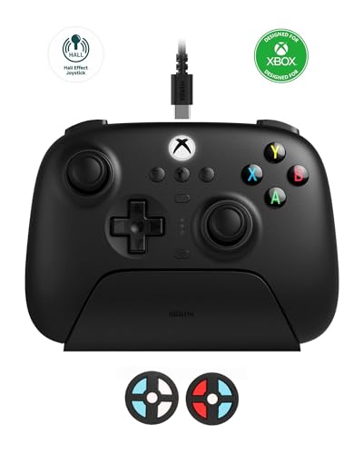 8Bitdo Ultimate 3 Modos Controlador para Xbox | USB-C, Bluetooth, 2.4g Controlador, Disparadores de Efecto Hall y Joysticks, Compatible con Xbox Series X|S, Xbox One, Windows, Android (Negro)