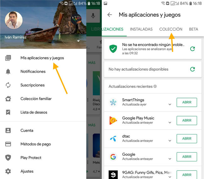 Cómo borrar aplicaciones de tu colección en Google Play