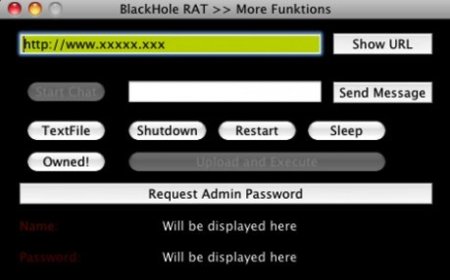 Un nuevo troyano para Mac OS X, BlackHole RAT, en fase de pruebas